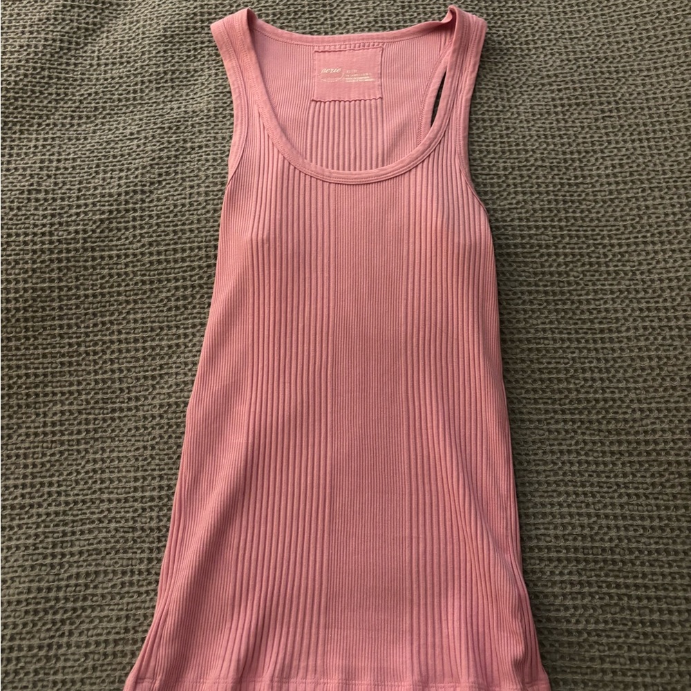 Aerie fitted pink tank top